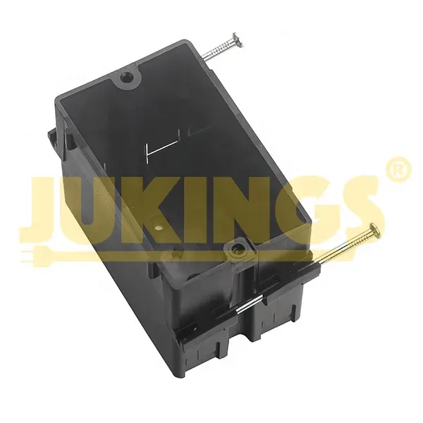 Single Gang nonmetallic cable box In-Wall Junction box plastic wall switch pvc outlet box