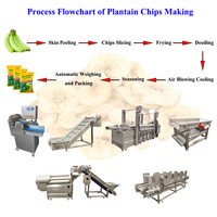 Machine de fabrication de chips de banane philippine entièrement automatique personnalisée Ligne de production de chips de plantain