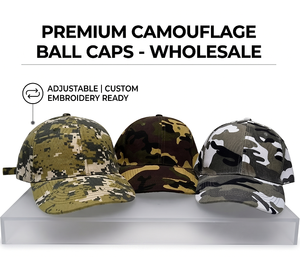 Gorra de Béisbol con Logotipo de Marca Personalizado, Camuflaje, MOQ Bajo, OEM ODM, Gorra Retro de Camuflaje con Visera Curva, Estructurada, de 6 Paneles, para Hombre y Mujer - Product Image 1