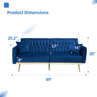Modernes Klappbares Getuftetes Sofa-Set mit Stoffbezug für Wohnzimmer