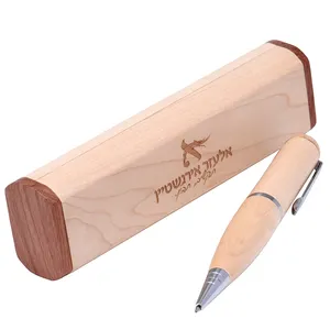 Forme de stylo u disque bâton de mémoire en bois clé USB d'origine puce réelle 2.0/3.0 clé USB en gros clés USB