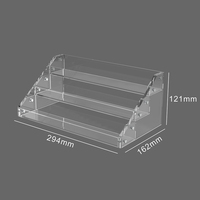 Présentoir à échelle en acrylique à 3/4 niveaux Organisateur de parfum Présentoir à gâteaux à étages pour figurines POP Présentoir
