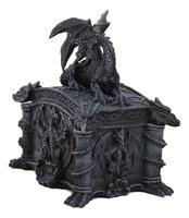 Petite statue de dragon en résine aux yeux fermés pour l'extérieur du jardin