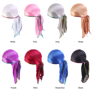 2025Factory Supply Sample Free Low MOQ Custom Silky <strong>Durags</strong> for Men Women - Product Image 6