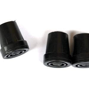 Funda de goma para bastón de 19 mm, almohadilla antideslizante de TPR para bastón de senderismo, cubierta de base negra - Product Image 3