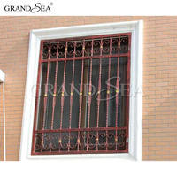 Diseño Moderno de Rejas de Acero Integradas para Ventanas de Seguridad en el Hogar