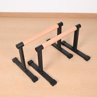Barres parallèles en bois de qualité supérieure pour la gymnastique et la calisthénie, base stable antidérapante, équipement de fitness durable et écologique pour les exercices de musculation