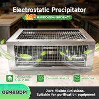 Extracteur de fumée industriel, purificateur d'air, système de purification des gaz, précipitateur électrostatique ESP, filtre, moteur, efficacité de 99%