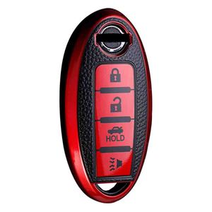 La funda para llave de coche con textura de cuero Huanyue es adecuada para los modelos Nissan Qashqai, Tiida, Sunny, Livina y Teana de 2014. Es un - Product Image 2