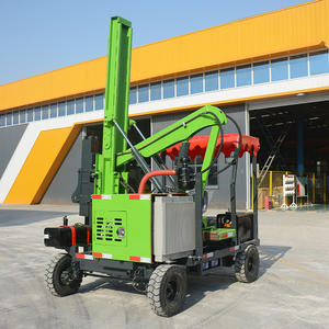 Machine tout-en-un pour le clouage et le déclouage de pieux de clôture à quatre roues, pour clôtures de type vague de voie rapide, Fourniture directe usine - Product Image 2