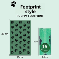 Sacs biodégradables pour pelle à déjections animales, sacs jetables épaissis pour déchets de chiens et chats, en plastique, prix d'usine, vente en gros