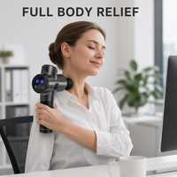Pistolet de massage des tissus profonds, 30 vitesses, écran tactile LCD, moteur sans balais, 1600-3300 tr/min, 6 têtes, rechargeable 2400 mAh