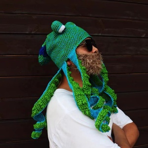 Skimask pasamontañas con diseño personalizado, gorro de ganchillo acrílico hecho <span class=keywords><strong>a</strong></span> mano, pulpo, pasamontañas, venta al por mayor - Product Image 4