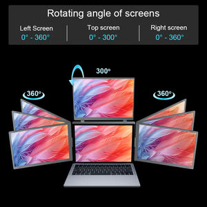 ขา<span class=keywords><strong>ต</strong></span>ั้งจอแบบพกพา OEM สีเทาเข้ม ปรับระดับได้ รองรับจอภาพแบบพลิกขึ้น<span class=keywords><strong>ลง</strong></span>ได้ ใช้สายเคเบิลเส้นเดียวสำหรับจอภาพสามจอสำหรับแล็ปท็อปและโน้ตบุ๊ก - Product Image 5