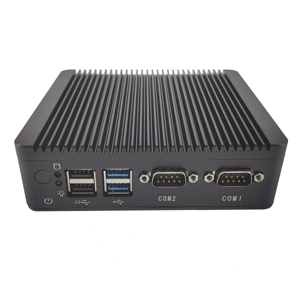 In-ter J4105 Industrial Pc DDR4L Max 8GB RAM J1900 4 USB 4 Ethernet Ports 4 Lan Mini Pc Android Industrial Panel Pc