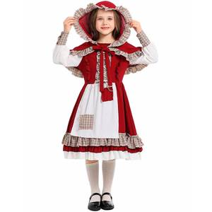 Costume de carnaval pour enfants HP, Rouge-écarlate, robe de fête pour filles - Product Image 3