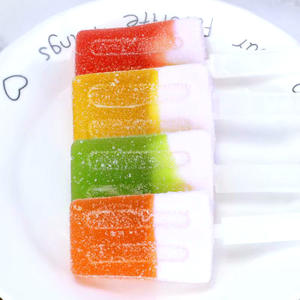 Yaratıcı dört renkli dondurma şekilli şekerleme meyve aromalı sakızlı şeker sopa üzerinde çocuklar için aperatif - Product Image 4