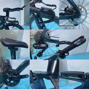จักรยานวิ่งแข่งไตรกีฬา Winowsports คาร์บอนไฟเบอร์ TT รุ่น TT119 ปี 2025 ระบบเกียร์อิเล็กทรอนิกส์ 24 สปีด พร้อมชุดอุปกรณ์ครบชุด - Product Image 6