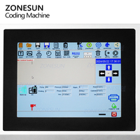 ZONESUN-impresora de inyección de tinta, máquina de impresión de código Digital de vidrio, Metal, acero, plástico, PVC, cartón, lote, número, logotipo, marca, puede codificación de Fecha