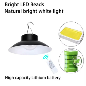 Lustre solaire LED étanche IP63 de 50W à grande capacité 4000mAh avec panneau solaire pour éclairage d'urgence - Vente en gros - Product Image 2