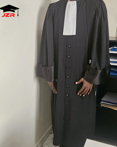 Haute Qualité Traditionnelle Cour Noire Légale Regalia Porter Juge <span class=keywords><strong>Avocat</strong></span> Avocats Robe et Robe <span class=keywords><strong>Avocat</strong></span> - Product Image 3