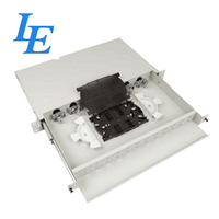 Panneau de brassage fibre optique 24 ports 6 cœurs à prix d'usine avec connecteurs SC FC LC ST en acier laminé à froid