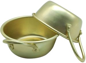 Cuencos Tradicionales Coreanos para Vino, Plato para Sopa de Senderismo Coreano, Aluminio, Amarillo (4.7 Pulgadas), Recipiente para Sopa - Product Image 2