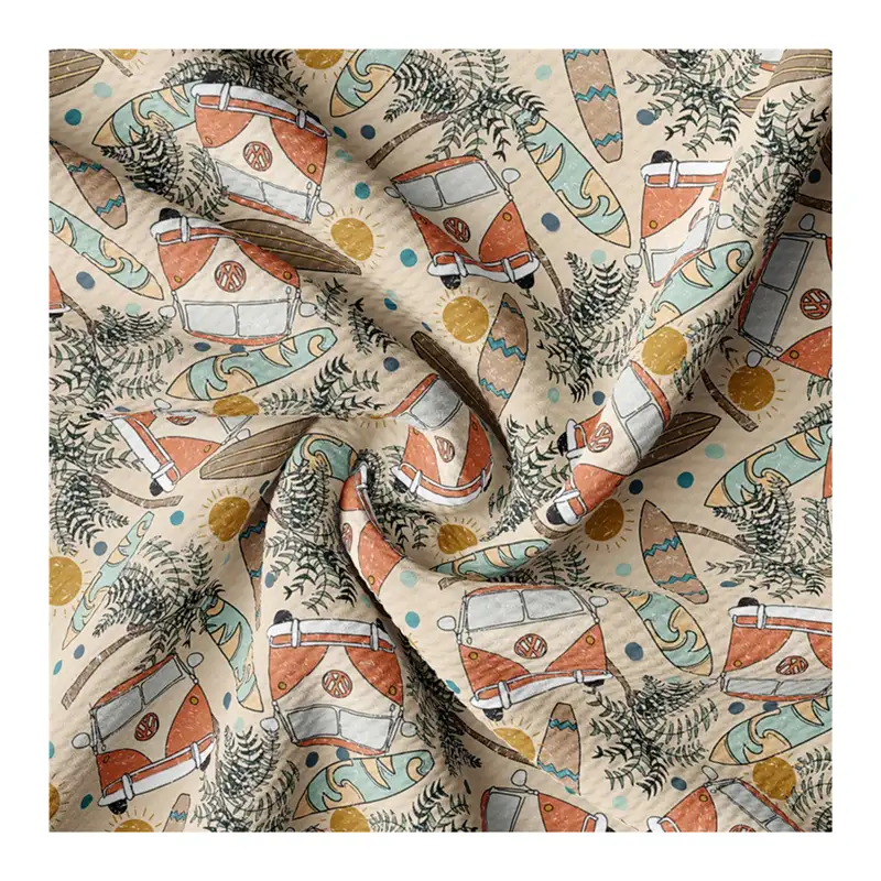 wholesale printed polyester kint bullet textured liverpool fabric for bows