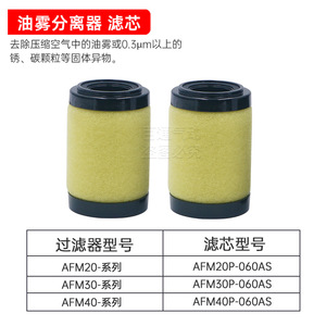 Pièces de compresseur industriel SMC, élément de filtre régulateur de pression, élément séparateur de brouillard d'huile pour compresseurs - Product Image 2