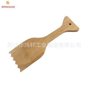 Raspador de barbacoa de madera, espátula de limpieza duradera de 32x9,7x2cm para parrilla, uso en exteriores - Product Image 1
