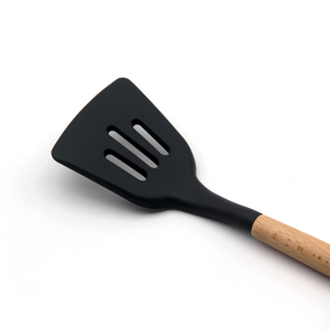Home <strong>and</strong> <strong>Kitchen</strong> Gadgets <strong>Kitchen</strong> Utensils Non-stick BestHelper Silicone Slotted Turner with <strong>Wooden</strong> Handle <strong>Kitchen</strong> <strong>Accessories</strong> - Product Image 3