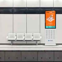 Benutzer definiertes Software-Logo Smart Rental Charging Geteiltes Mobiltelefon Power Bank Verkaufs automat Typ C Port PD-Funktion Außen bildschirm