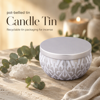 Boîte en métal pour bougie parfumée - Boîte en métal de forme arrondie, boîte cadeau en métal, boîte en métal recyclable, emballage en métal, accepte la personnalisation