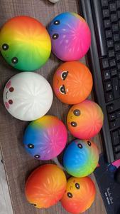 Wholesale Artificial Cute Smile Face Dumpling Steamed Bun Bao PU Squishy Stress <b>Ball</b> Simulation Food Dumpling Squishy Toy - Product Image 5
