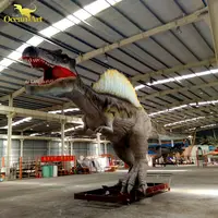 Dimensione reale dinosauro robot modello per il parco di divertimenti