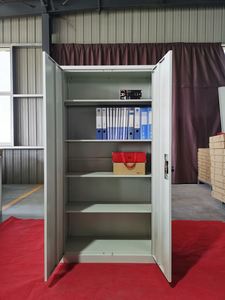 Armoire de bureau en acier à 2 portes, directement de l'usine, armoire de rangement de fichiers de bureau, armoire de rangement moderne en métal pas chère - Product Image 6