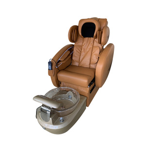 Fauteuil de massage <span class=keywords><strong>spa</strong></span> pour pédicure de luxe à gravité zéro, automatique, en verre, <span class=keywords><strong>avec</strong></span> drainage électrique et siège inclinable réglable - Product Image 4