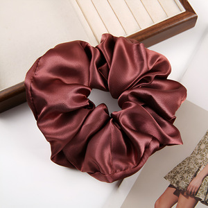 High <strong>Elastic</strong> Satin Silk Oversized Hair Band Tie <strong>Elastic</strong> 15cm Candy Bright Colors Large Intestine Head Rope Scrunchies