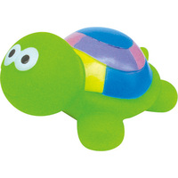 Offres Spéciales en plastique natation poissons flotteurs en caoutchouc avec filet transporteur Animal écureuil jouets enfants ours et pingouin jouet de bain