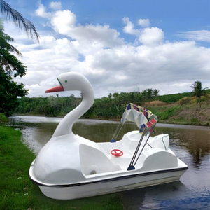 Prix d'usine bon marché Équipement de loisirs nautiques nouvellement conçu 2 sièges Bateaux à pédales Swan à vendre - Product Image 1