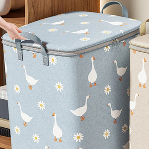 Ménage grande capacité couette boîte de rangement garde-robe Non-tissé vêtements déménagement bagage <span class=keywords><strong>sac</strong></span> vêtements couette <span class=keywords><strong>sac</strong></span> de rangement - Product Image 5
