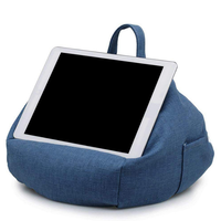 Grand pouf à livres Coussin Kindle Support pour tablette Ipad Sac à haricots Porte-livres
