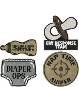Wholesale Embroidered Fabric and PVC Material Patches with <b>Hook</b> and Loop Closure for Hats and Bags to Prevent Anxiety - Product Image 1