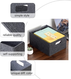 Foldable Felt Toy <b>Storage</b> <b>Basket</b> Felt <b>Storage</b> Bag <b>for</b> Kid 50 <b>Storage</b> Boxes & Bins Single 100% Polyester - Product Image 3