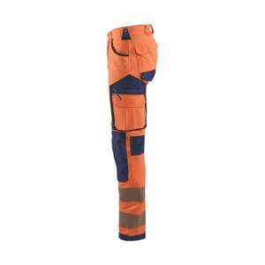 BLAKLADER - 119716425389C144 Pantalon haute visibilité extensible dans les 4 sens sans poches à clous Orange/Bleu marine HI-VIS WORKWEAR - Product Image 5