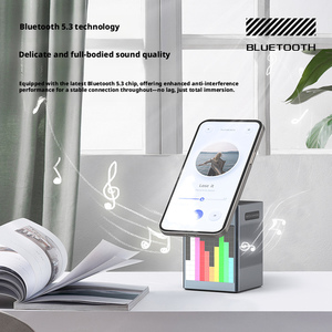 <span class=keywords><strong>Chargeur</strong></span> sans fil multifonction six-en-un pour haut-parleur, réveil, microphone, compatible avec la charge magnétique - Product Image 3