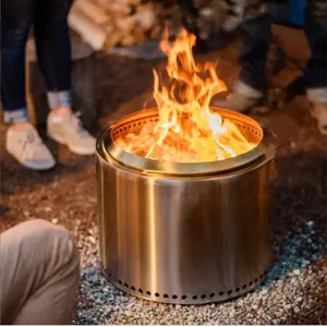 Carvão Smokeless Churrasco A Lenha Camping Fogão Portátil Ao Ar Livre Para Cozinhar