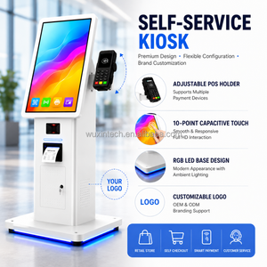 Kiosques de services publics efficaces WUXIN 21,5 pouces, terminaux de libre-service, renouvellement d'identité et demandes de permis, scanner de passeport - Product Image 3