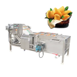 Máquina limpiadora de burbujas de limón, fruta, cangrejo, patata, zanahoria, rábano, lavadora de burbujas para vegetales