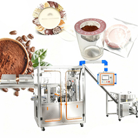 Sachets intérieurs et extérieurs de poudre de café de filtre d'oreille suspendu automatique Machine d'emballage de remplissage de café goutte à goutte de type disque UFO